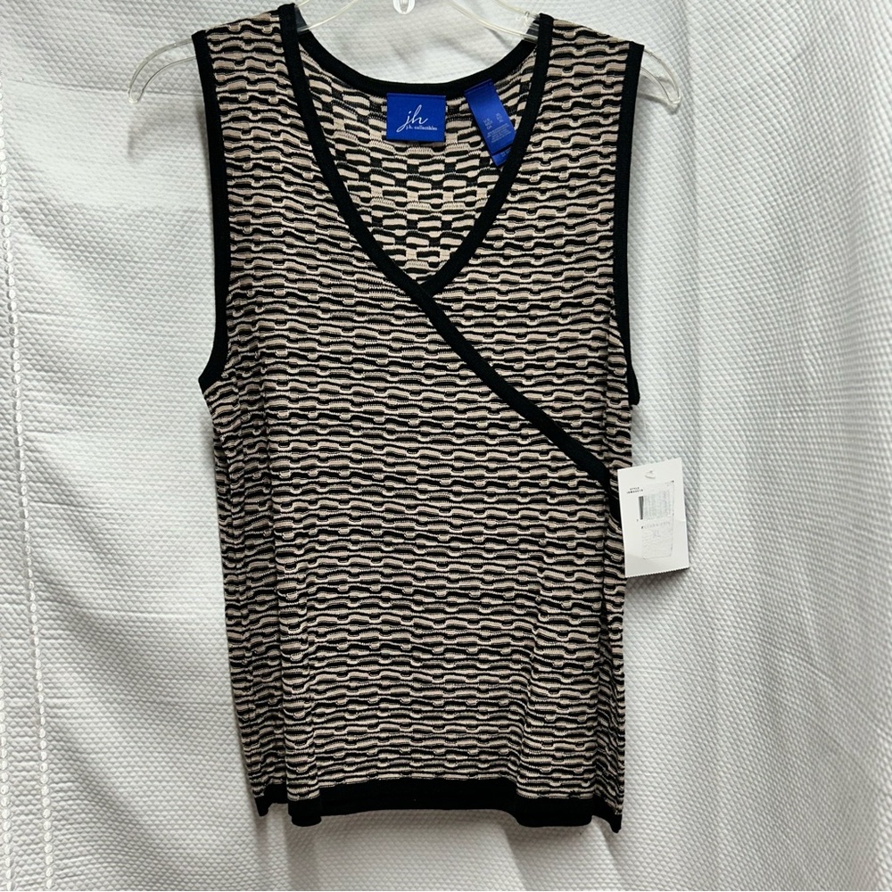 JH Collectibles Black‎ and Cream Wrap Tank Top